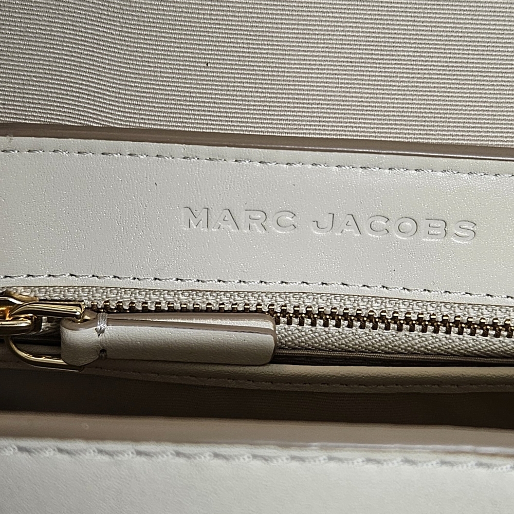 Women's Marc Jacobs Cream Leather Luxury Crossbody/Shoulder Bag (EXCELLENT) - Picture 8 of 16